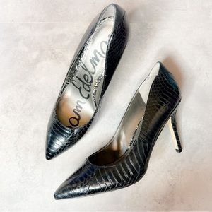Sam Edelman Snakeskin Vienna Heels Size 8.5